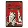 Carbonated Soda Drinks Tin Sign Shabby Vintage Decorative Plaque Wall Decor Bar Home Decor Iron Plate Painting Poster Art Sig