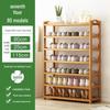 Camphor Bamboo Multi-layer Shoe Rack - Space-saving Floor Storage Cabinet for Dormitory Entrance