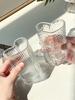 Kreatives herzförmiges Kaltgetränkeglas Phnom Penh Liebesstimmung Paarbecher Zuhause Trinkwasser Frühstück Milchbecher Kaffeetasse