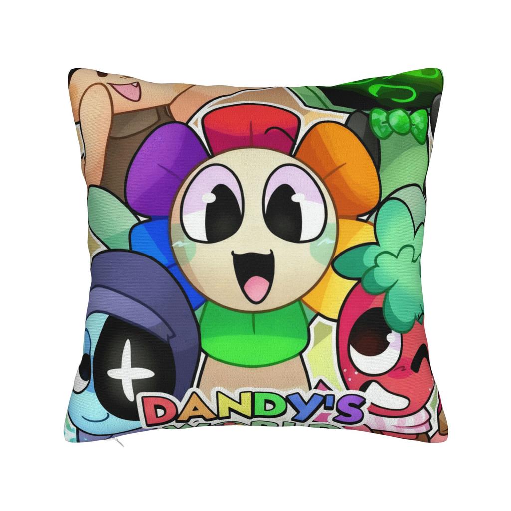Dandy's World Pillow Cover Game Comfy Cushion Cover Novelty Pillow Case For Couch Sofa Bedroom