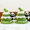 Panda Plüschtier mit Doppelschicht-Kuchen-Design für Kinder und zum Verschenken