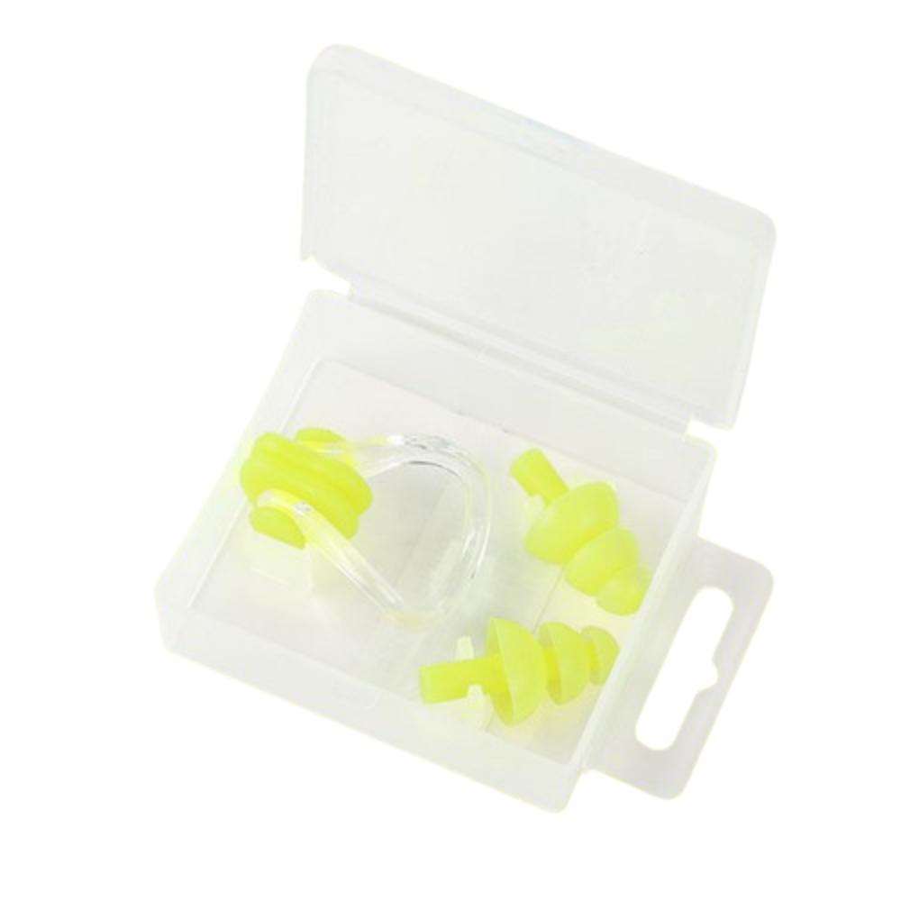 Silicone Swimming Earplug Nose Clip Soft Nose Protector Clip Silicone Noise Earplug Children