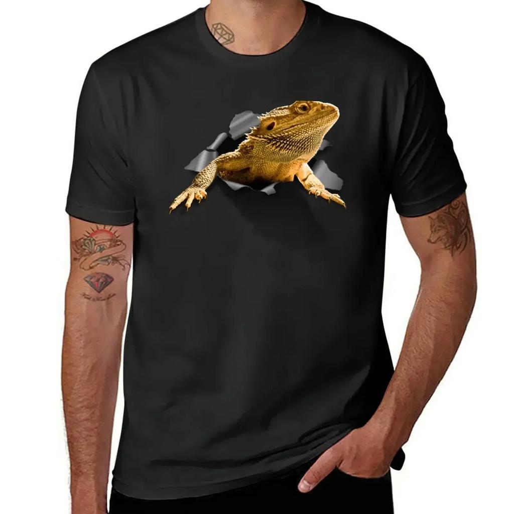 Rippen Lizard T-Shirt Quick Drying Summer Clothes Fruit of the Loom Mens T Shirts
