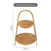 Fruit Tea Tray: Multi-layer Basket, Snack Plate, Brazier for Boiling Tea, Dried Fruit Display, Imitation Rattan Weave, Perfect for Afternoon Tea.