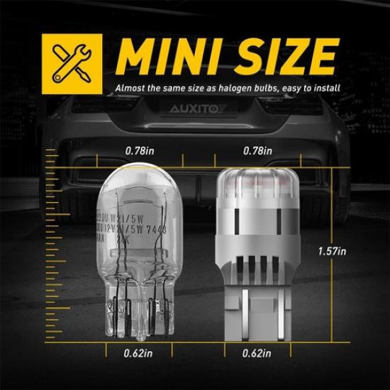 4pc LED Bulbs For Brake Stop Tail Signal Light 7443 7441 7440 7444 Bright Red EO