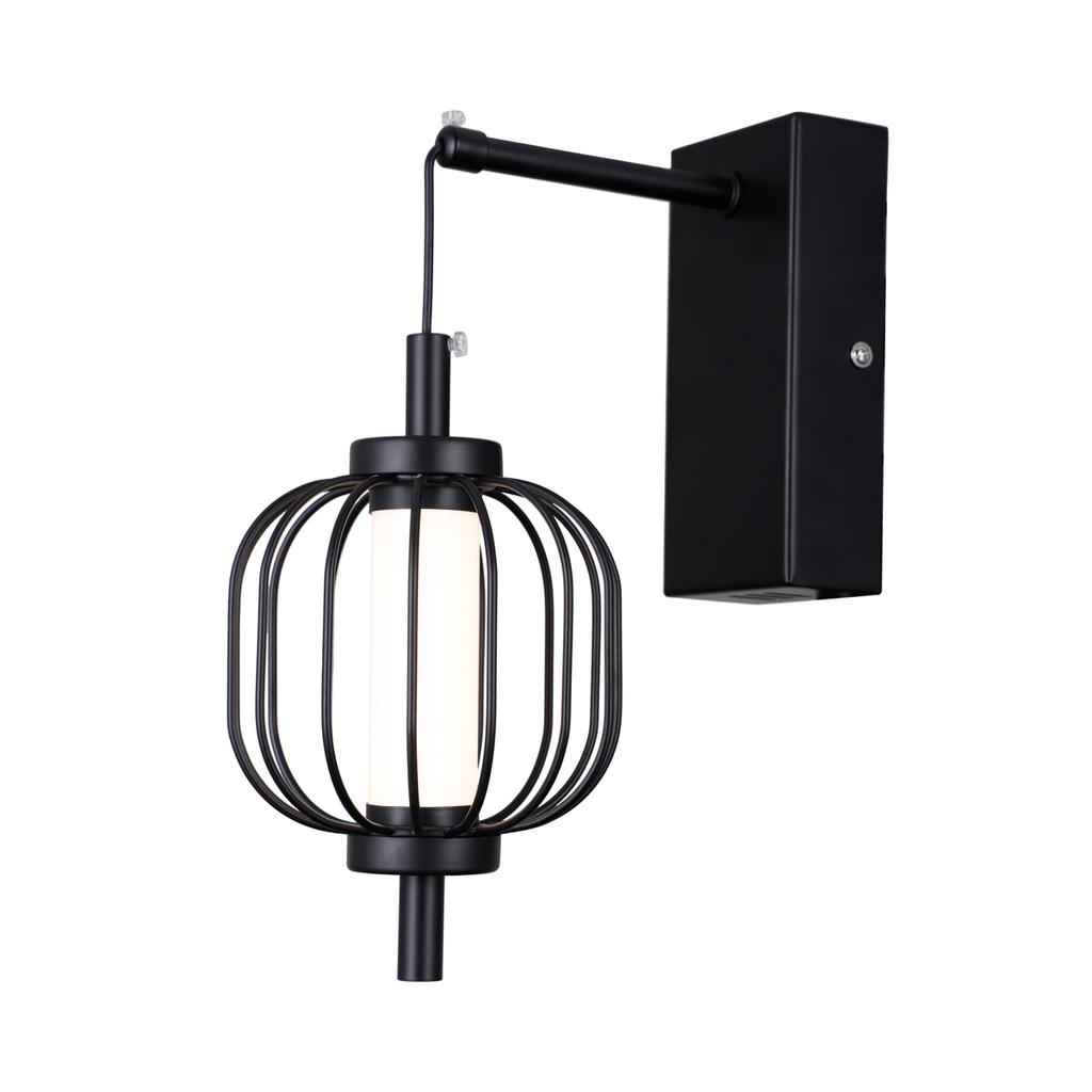 Kinkiet Pedro Led Czarny Mat Italux Wl-34405-1-Bk
