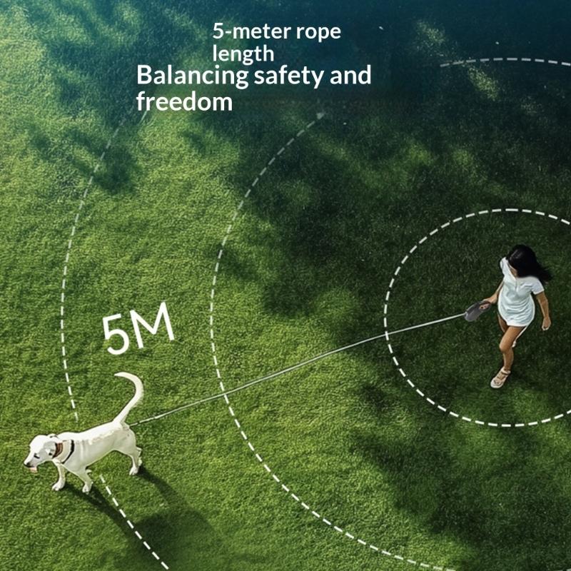 Ergonomic Grip Retractable Dog Leashes with Automatic Durability and Easyly Control for Effortlessly Handling