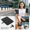 YACOTOERI Sauna Sauna Mat Mat, Compact, Foldable, Button-Folding (Black)