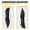 For Hyundai Elantra 11-16 Front Side Windshield Wiper Extension Cowl Cover Trim