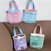 Mesh Makeup Bag Hanging Portable Bag Travel Handbag Portable Toiletry Storage Bag For Bathroom Outdoor Women