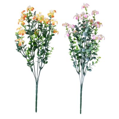 Artificial Flowers for Outdoor Spring Faux Wildflower Bouquet for Garden Porch Patio Window Wedding Farmhouse Home Decoration