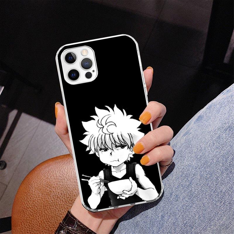 Black White Hunter X Phone Case For iPhone 17 Air 16 Pro Max 16E 15 + 14 Plus 11 12 13 Mini 7 8 SE Gift Print Cover Fundas 16 Pr