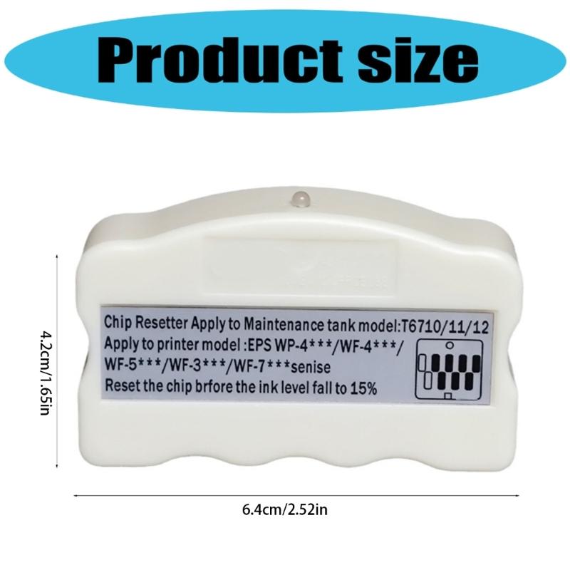 Maintenance Tank Chip Resetter Reset Adapter T6710 T6711 T6712 For WF-3640 WF-3620 WF-7610 WF-7620 WF-3720 WF-3725