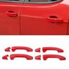 For Chevy Colorado/GMC CANYON 2014+ Red Door Handle Bezel Cover Trim Accessories