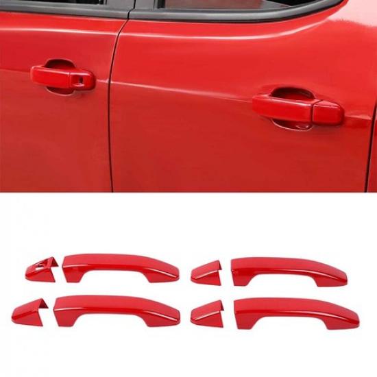 For Chevy Colorado/GMC CANYON 2014+ Red Door Handle Bezel Cover Trim Accessories