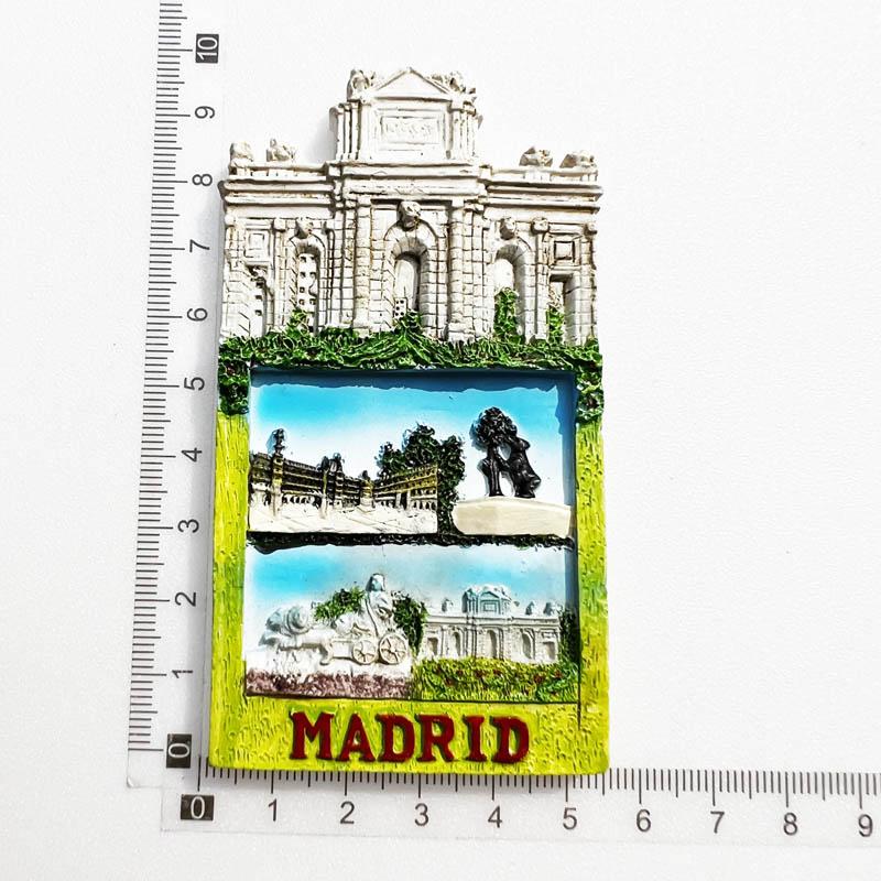 Spain Fridge Stickers Pamplona Santiago Covadonga Chateau Castina Uweda Ubeda Alcala Gate Travelling Souvenirs Fridge Magnets