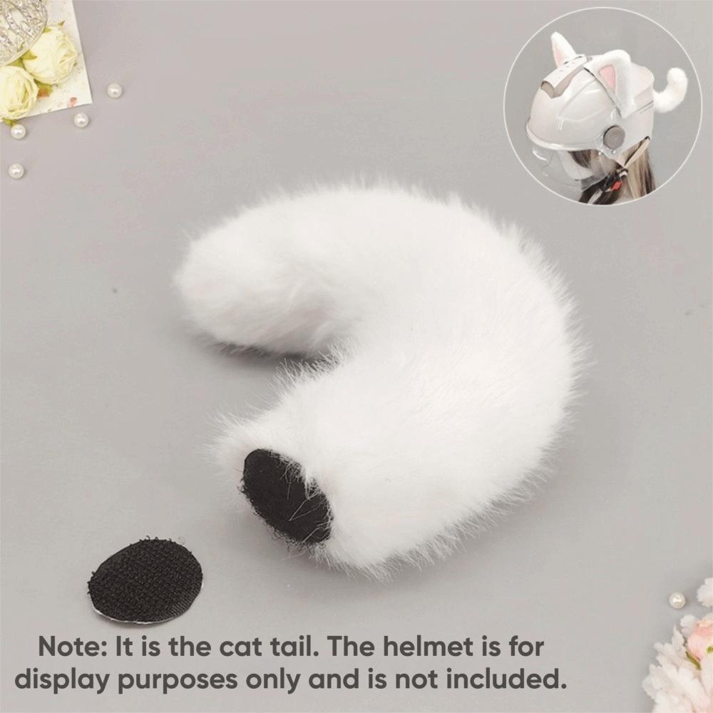 Removable Helmet Cat Ear Decoration Reusable Plush Helmet Accessory  Bicycle Helmet