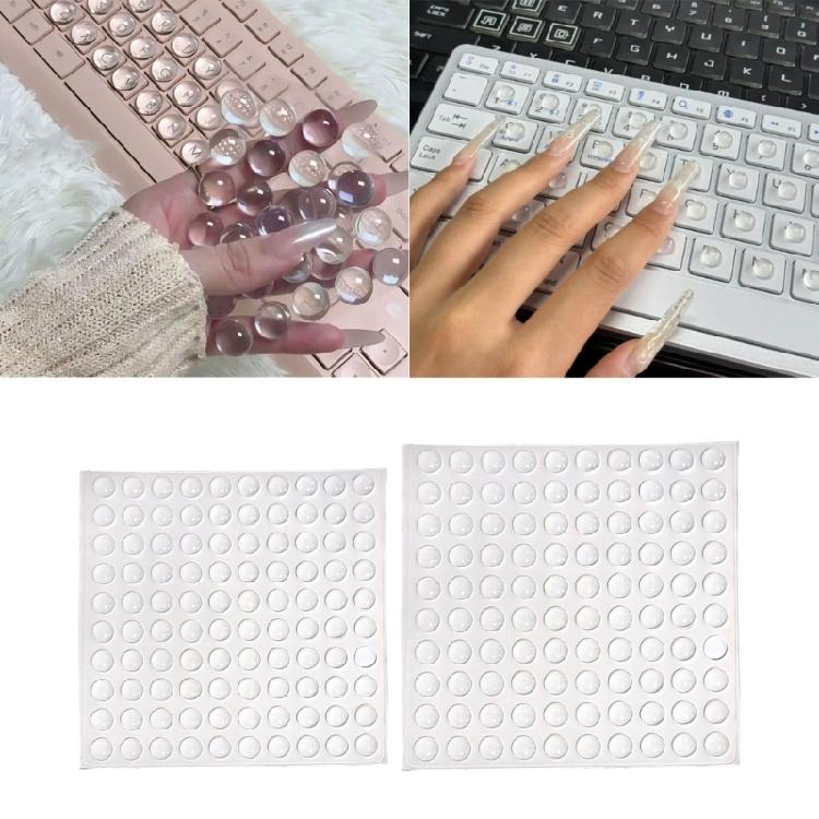 1 Blatt 100-Tasten Silikon Tastatur Nagel Schutz Tastenkappen Höhenvergrößerer Verhindert Abnutzung der Tasten Beim Tippen