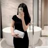 Fashion Women Pleated Evening Bag Party Banquet Bag for Ladies Wedding Clutches Handbag Shoulder Bag Chain Bags