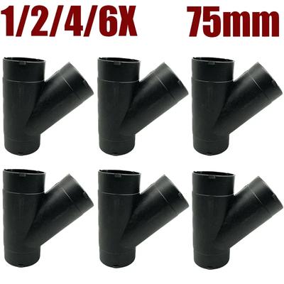 1/2/4/6X 75mm Air Vent Ducting Y Branch Splitter Exhaust Pipe Outlet Connector For Webasto Eberspaecher Diesel Parking Heater