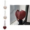 Fashion Casual Pu Heartshaped Crossbody Bag With Inner Zipper Pocket For Women