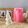 Gnome Figurine Shaped Ornament Mold Flexible Silicone Christmas Desktop Decoration Mold Living Room Embellishment Mould