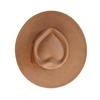 Heart-shaped Top Suede  hat with same color accessories  wide brim hat for men and women  chapeau
