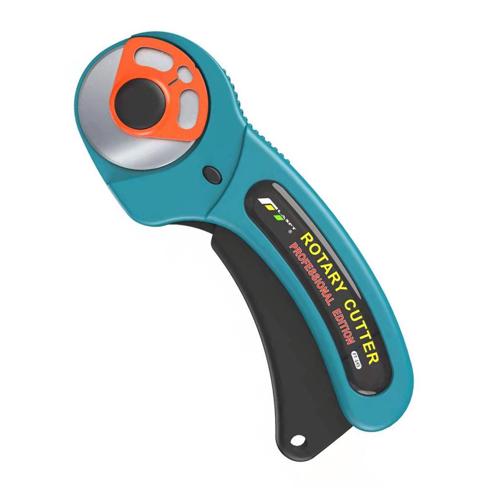 

Улучшенный 45-миллиметровый безопасный дисковый нож для ковров и резины, FT-145 - Подходит для обеих рук