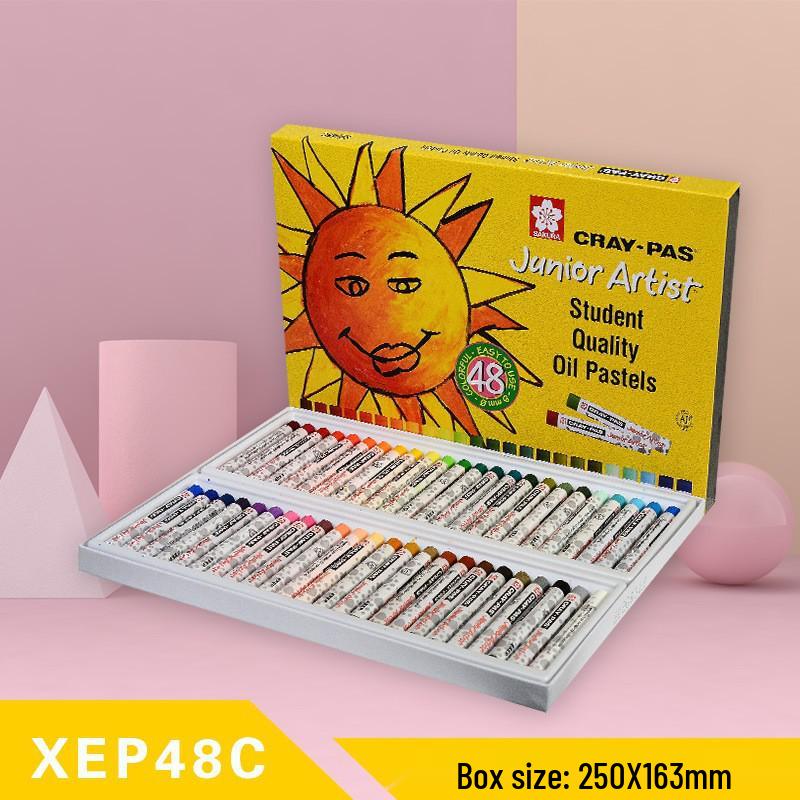 

Japanese Sakura Oil Pastels 48 Colors Set for Kids and Students 48 Colors