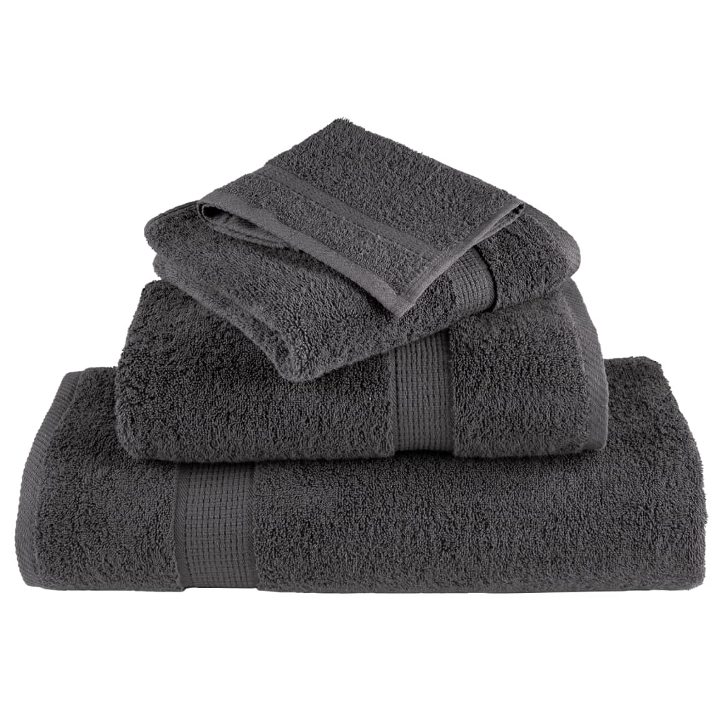 Vidaxl Ręczniczki Premium Solund, 50 Szt., Antracytowe, 30X50 Cm