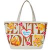 gentlewoman's new canvas bag, butter bear, co-branded tote bag, cute cartoon large-capacity handbag