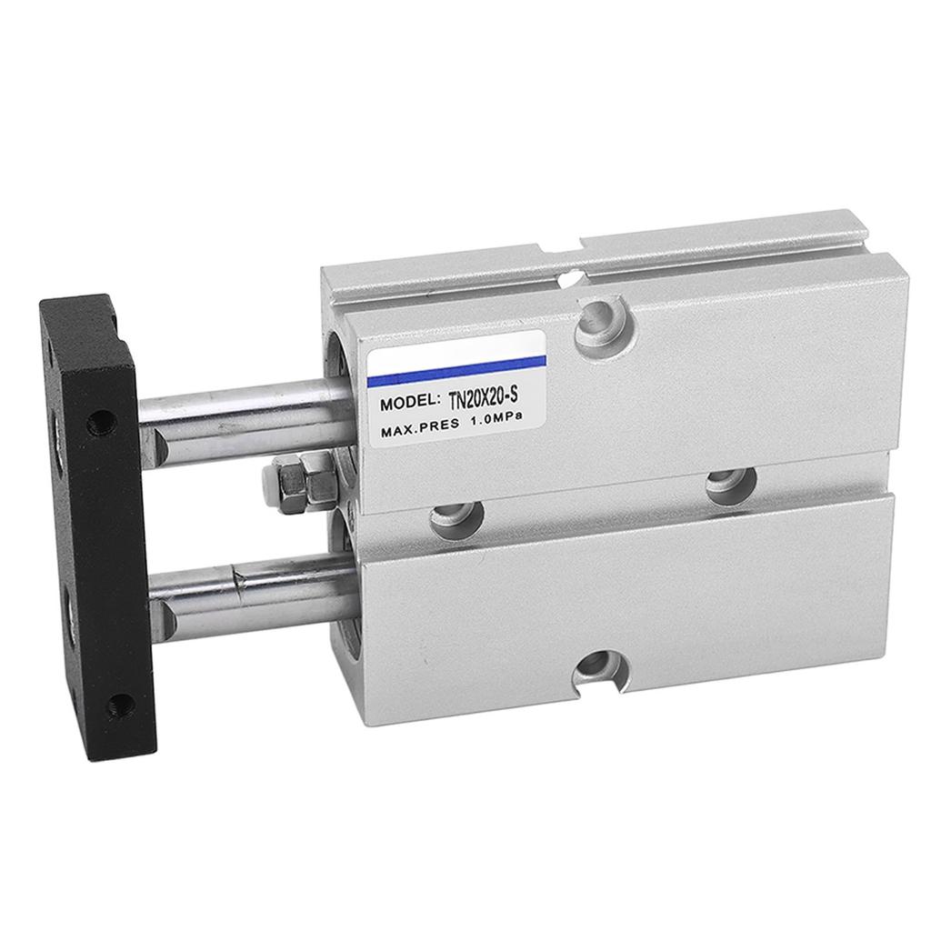 Dual Action Pneumatic Cylinder Aluminum Alloy Double Rod Double Shaft Air Cylinder 20mm Bore 20mm