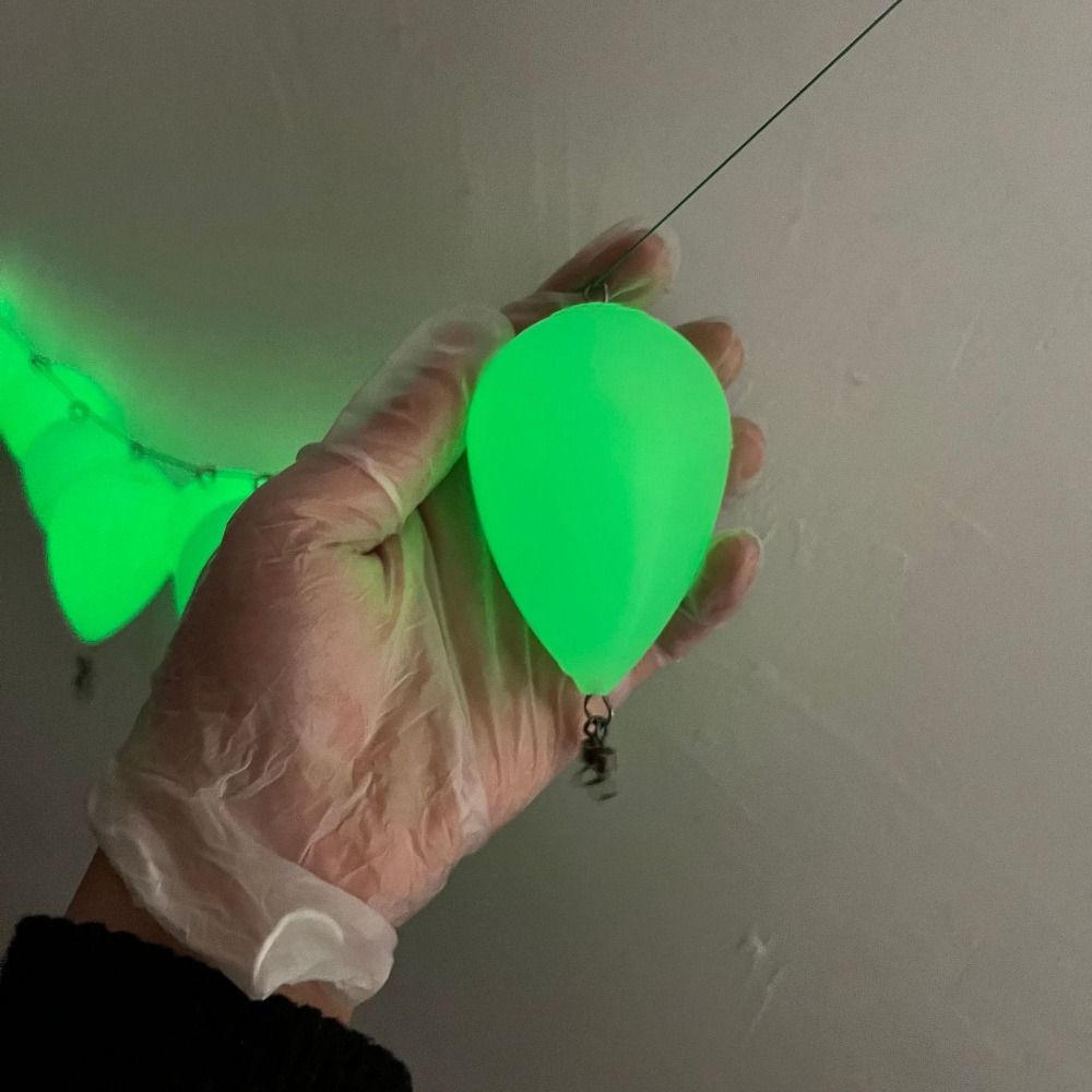 Fishing Float Glow In Fishing Float Luminous Egg Float Casting Bait Accessory Noctilucent Float