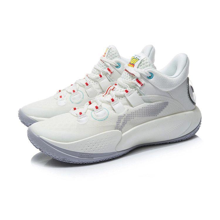 Disney X Li Ning Sonic 9 Low Youth Edition Toy Story Collaboration Mid-Top Childrens Basketball Shoes Kids Basketball Shoes Off-White ABPR053-2