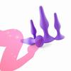 4:1 Male Erotic Device Waterproof Silicone Anal Butt Plug Silicone Sex Toys