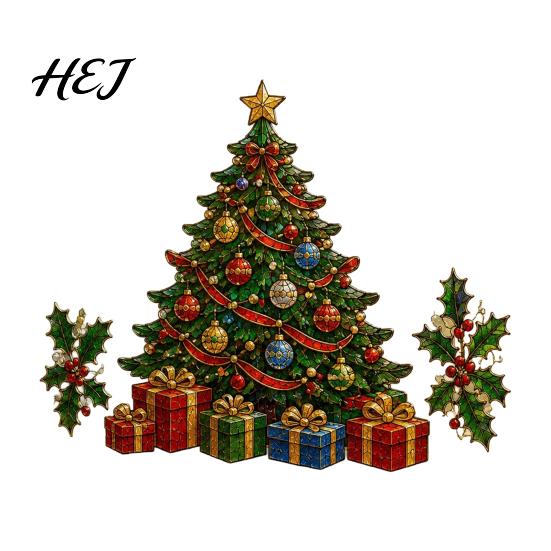 Festive Home Decorations Christmas Window Stickers, Winter Holiday Decorations, Art with Xmas Tree Party Supplies Snowman Angel Patterns for Wall Door