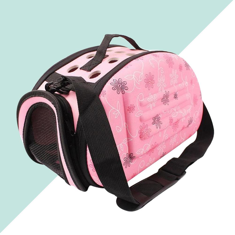 Pet Carrier Backpack Small Size Pink Eva Material Travel Bag for Dog Breathable Mesh Windows Portable Front Carry Pup Outdoor