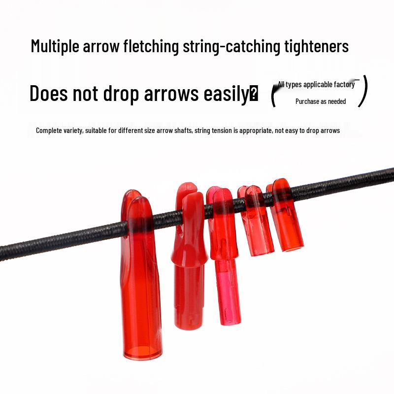 Multicolor Anti-Nail Plastic Arrow Nock with Inner Insert and Outer Wrap, Various Specifications Available.