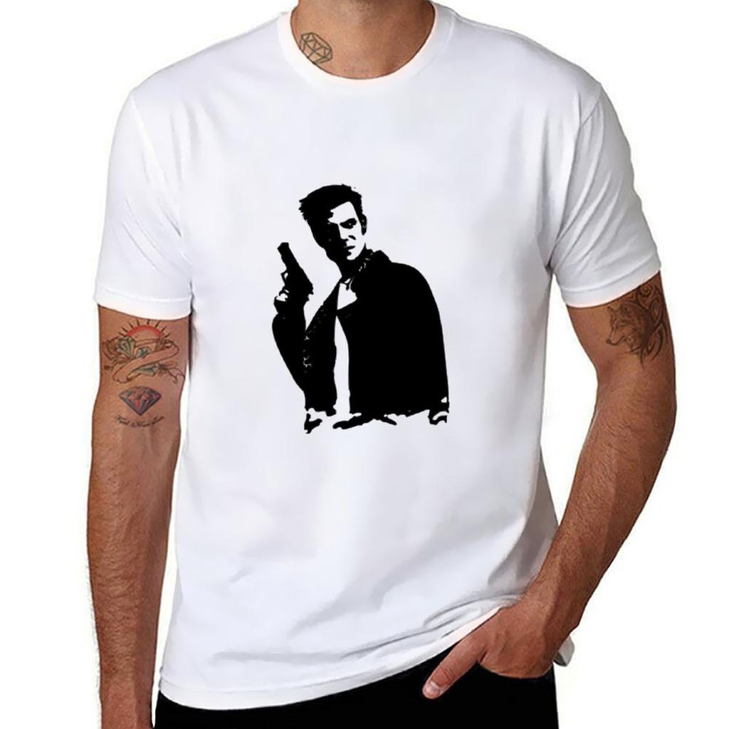 Max Payne Design Classic Tshirt Short sleeve tee customizeds kawaii clothes mens vintage t shirts