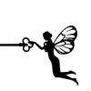 iron of garden Fairy Decoration Backyard Tree Silhouette Art Ornament for Wall Lawn