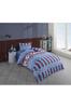 Fun Bedding Set 3 Pcs, Duvet Cover 160x200, Sheet 160x240, Pillowcase, Single Size, Self Patterned, Queen Bed Daily Use