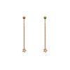 French Romantic Natural Small Fresh Five-Pointed Star Versatile Earrings, Titanium Steel Stud Earrings Jewelry