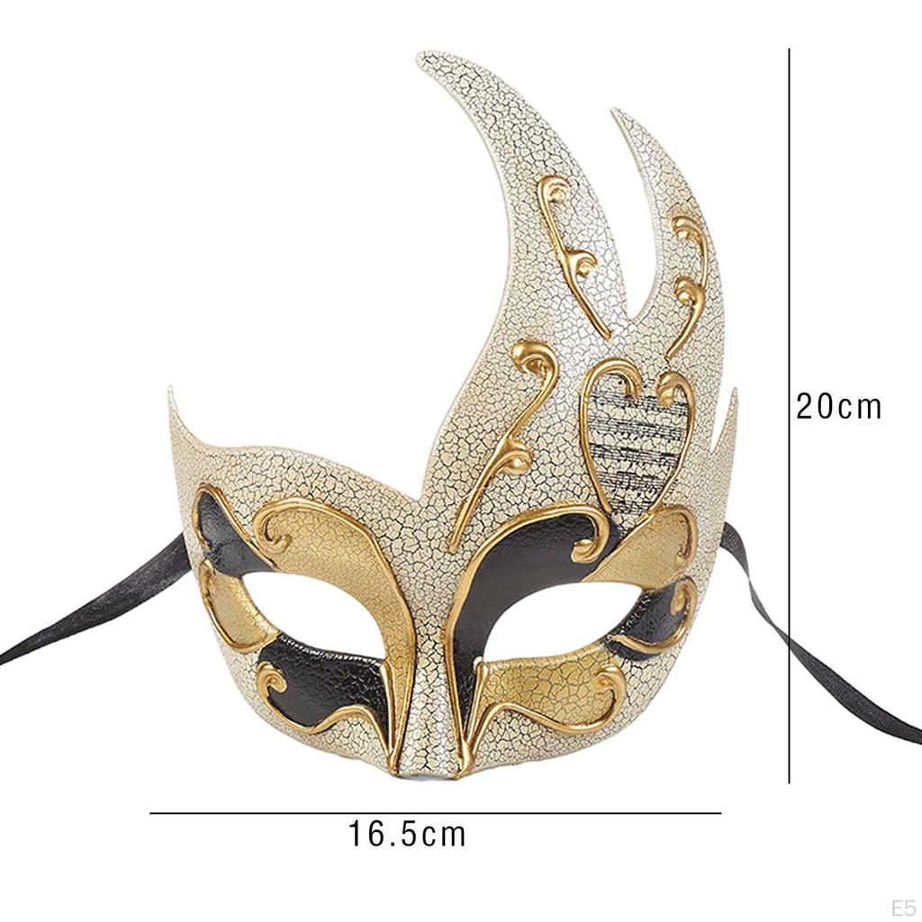 Flame Shape Mask Masquerade Dressing up with Straps Carnivals Nightclub Cosplay Halloween