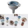 Versatile Pouring Set with Filter and Handle Kitchen Funnel Set Plastic Material