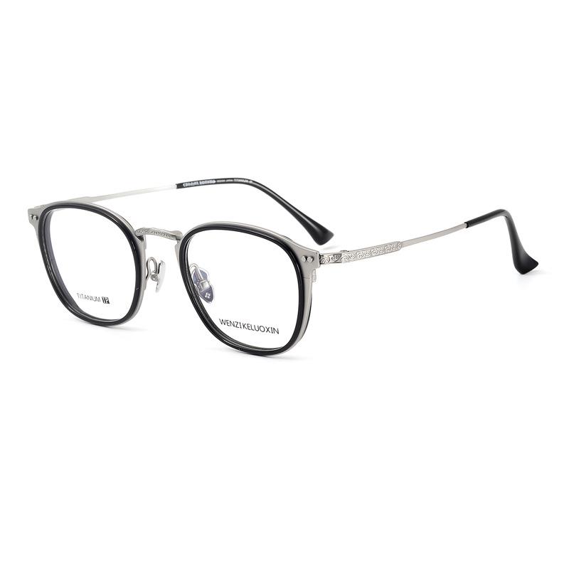 Ultra-light Retro Pure Titanium Prescription Glasses Frame for Women & Men 2026