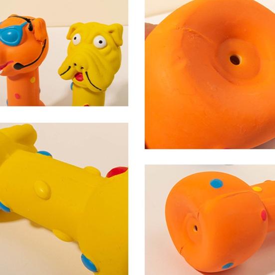Hund Latex Kauspielzeug Robust Bissfest Hantel Kauer Reinigung Mundgesundheit Vorbeugen