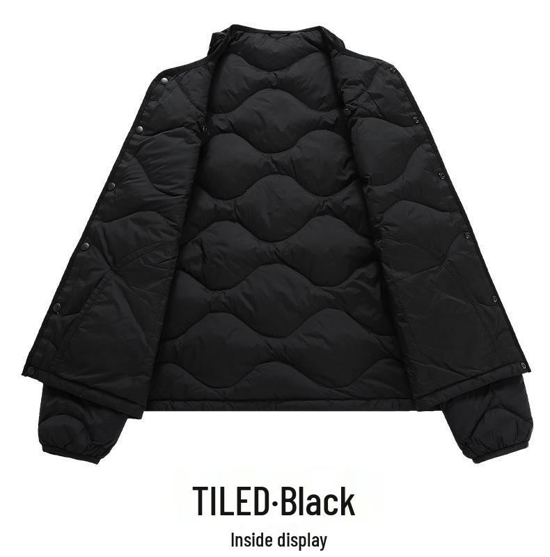 Men's Lightweight Down Jacket - Dad's New 2025 Autumn/Winter Round-Neck Inner Wear