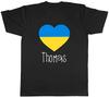 Personalised Love Ukraine Football Fan Supporter Mens T-Shirt Tee Gift Top