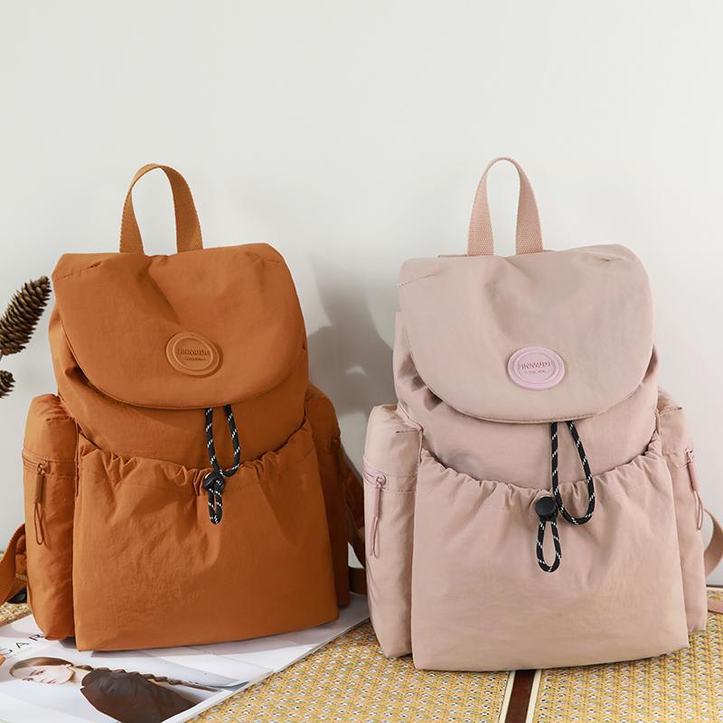 Waterproof Nylon Bag Lightweight Schoolbag Women's Travel Small Backpack