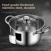 With Lid Double Bottom Soup Pot Multipurpose Induction Cooker Pot  General Use